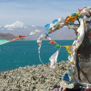 Toile-photo Tibet "Chevaux de vent"